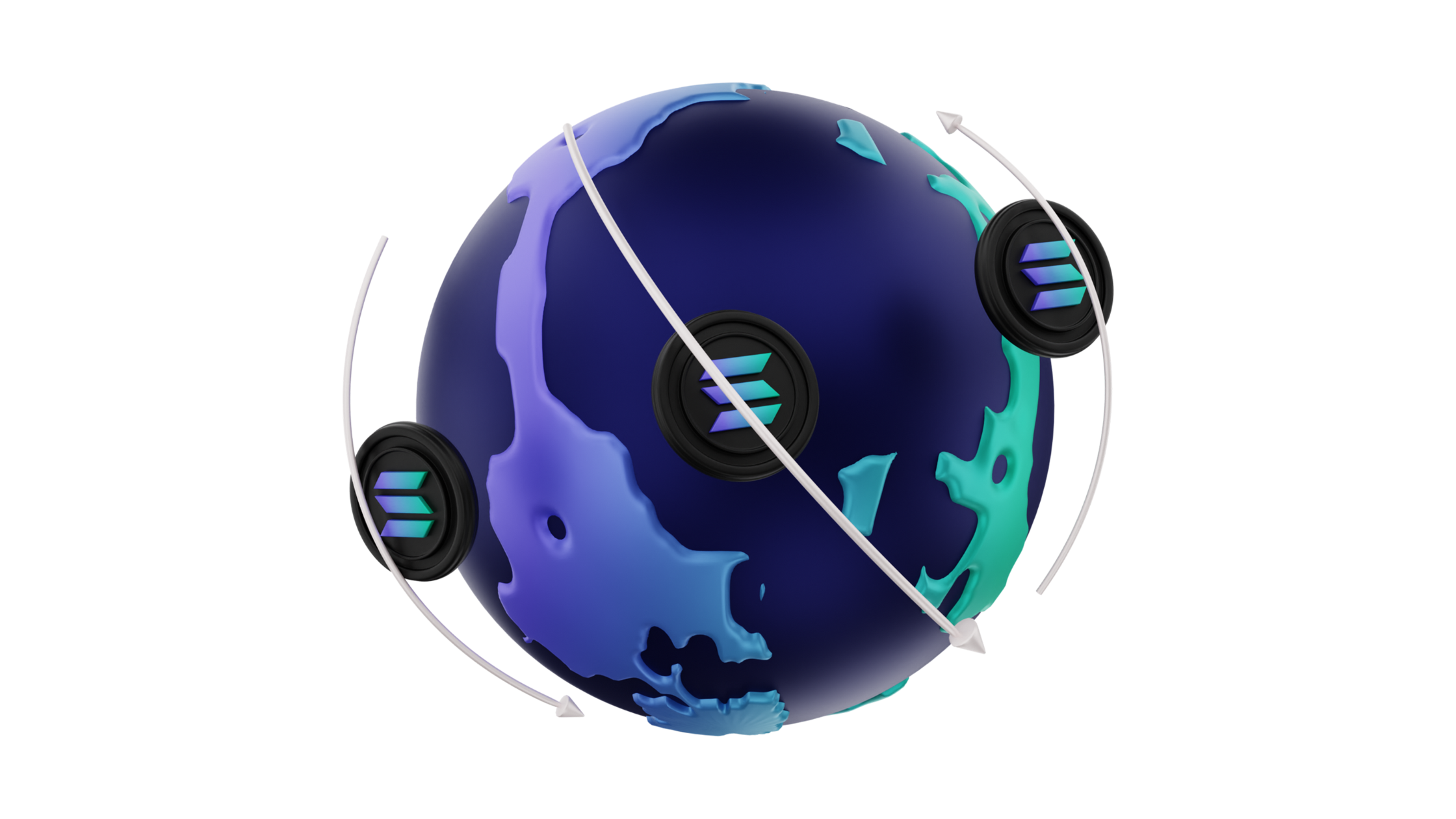 solana globe blue